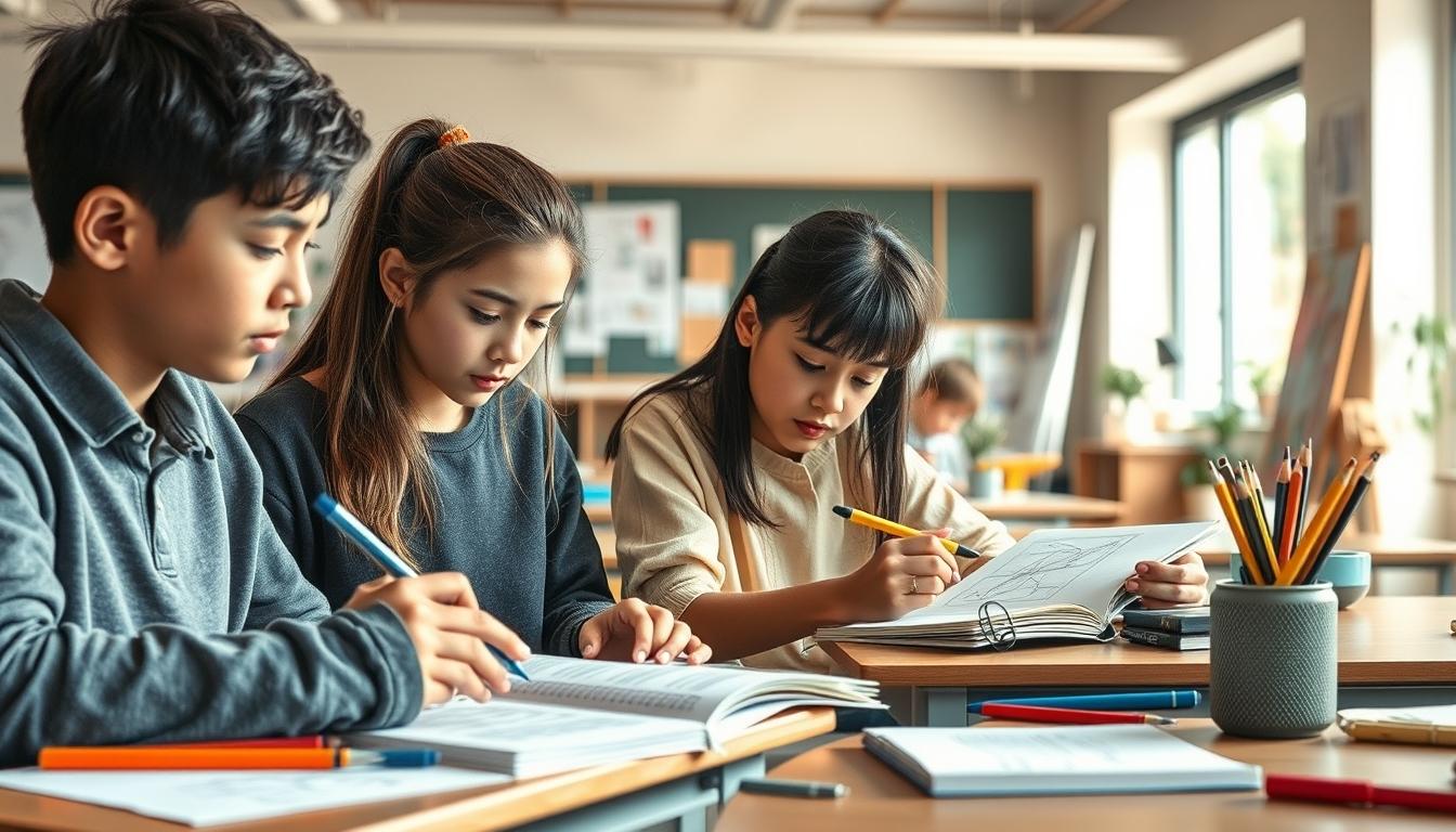 Organized exam preparation notes and academic planner